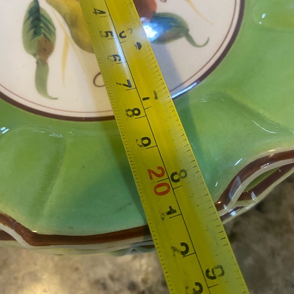 Vintage Hand Painted Fruit Salad Snack Plates Italy Tuscan Summertime Elegant (6 - Picture 11 of 12